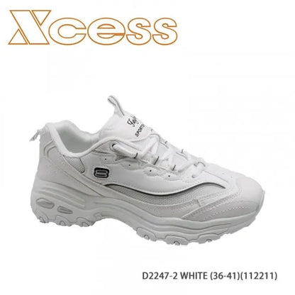 30лв Черен /Бял Дамски маратонки  size(36-41）xcess-D2247