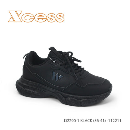 40лв Черен /Бял Дамски маратонки size(36-41）xcess-D2290