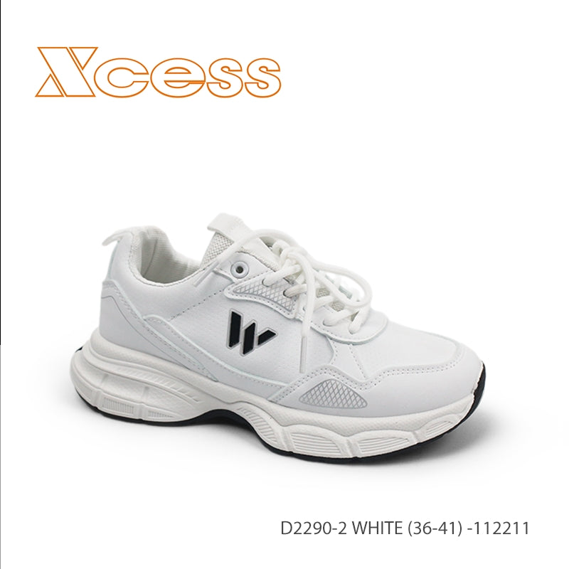 40лв Черен /Бял Дамски маратонки size(36-41）xcess-D2290