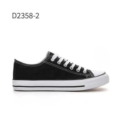 23лв  Дамски гуменки различни цветове  size(36-41）xcess-D2358 CASUAL FLAT CANVAS  LACE UP PLIMSOLLS TRAINERS SHOES