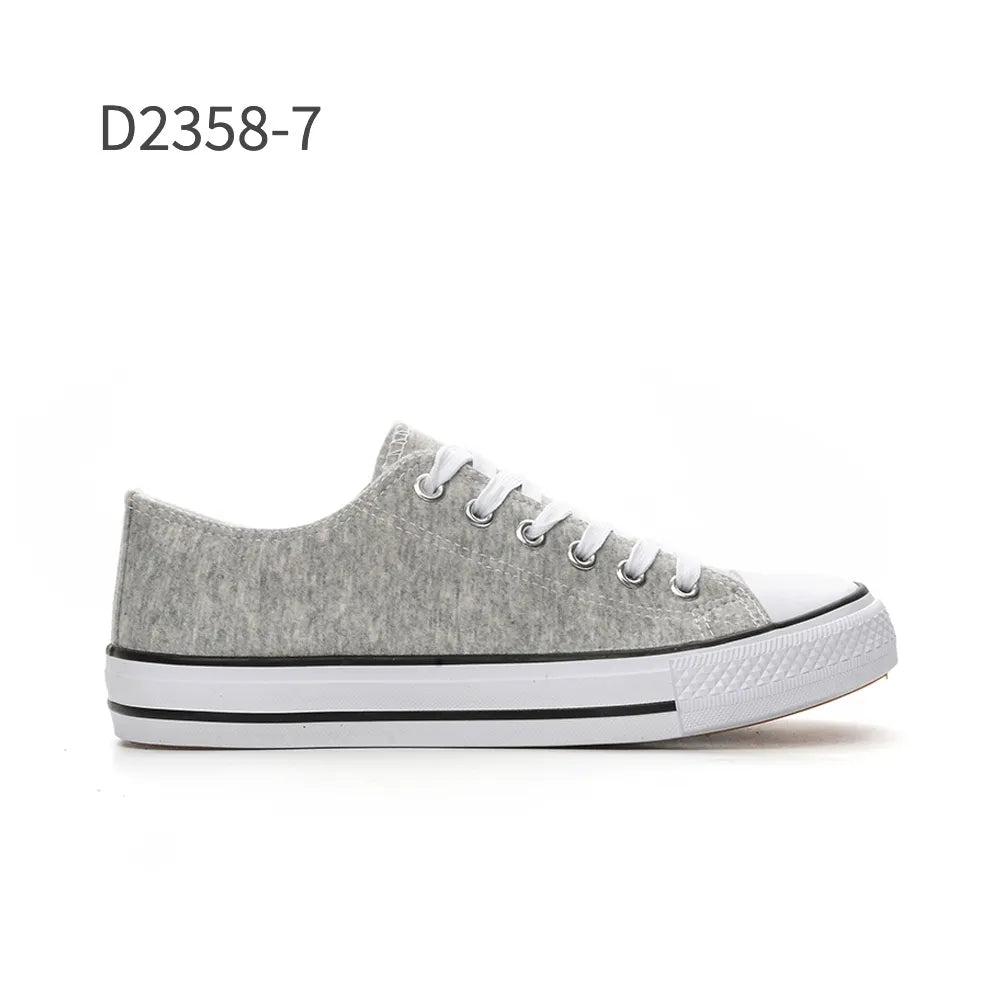 23лв  Дамски гуменки различни цветове  size(36-41）xcess-D2358 CASUAL FLAT CANVAS  LACE UP PLIMSOLLS TRAINERS SHOES